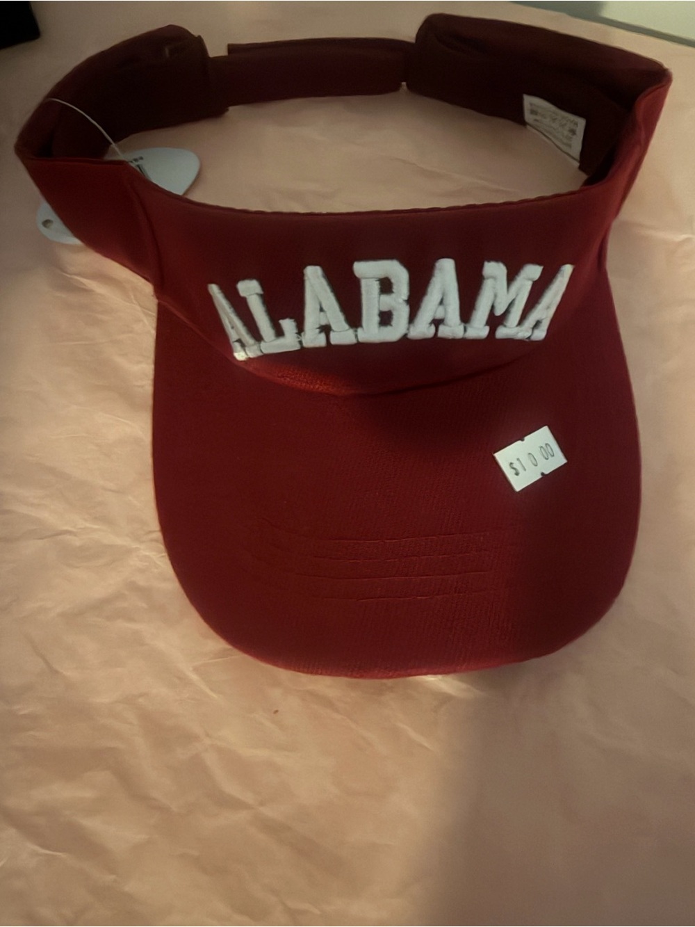 Alabama Maroon Visor - Team Embroidered Logo